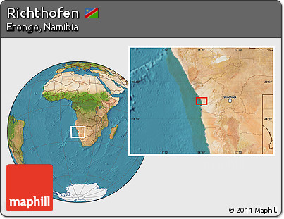 Satellite Location Map of Richthofen