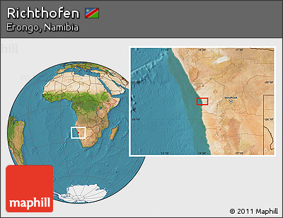Satellite Location Map of Richthofen
