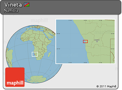 Savanna Style Location Map of Vineta