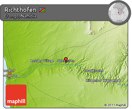 Physical Map of Richthofen