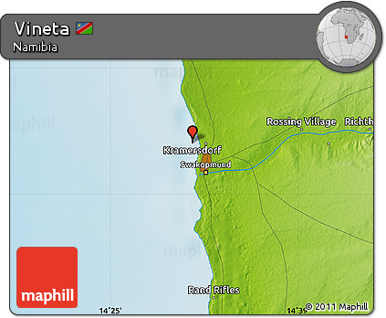 Physical Map of Vineta