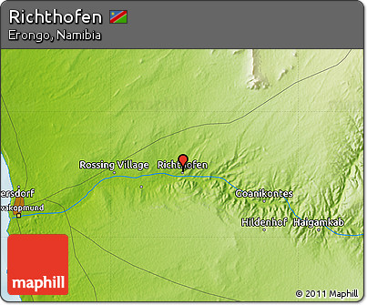 Physical Map of Richthofen