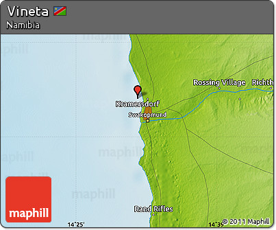 Physical Map of Vineta