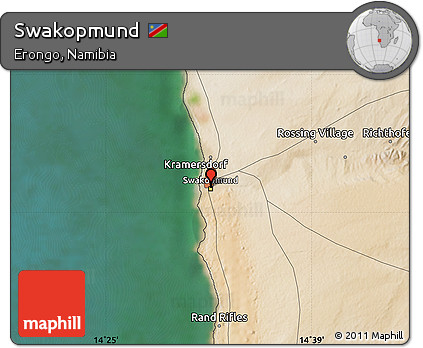 Satellite Map of Swakopmund