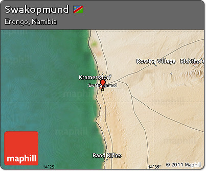 Satellite Map of Swakopmund