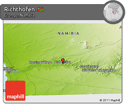 Physical Panoramic Map of Richthofen