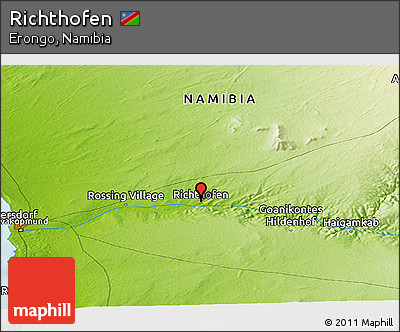 Physical Panoramic Map of Richthofen