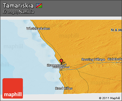 Political Panoramic Map of Tamariskia