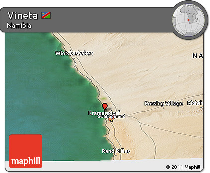 Satellite Panoramic Map of Vineta