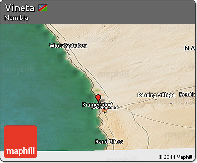 Satellite Panoramic Map of Vineta