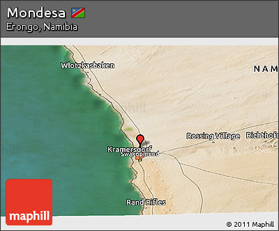 Satellite Panoramic Map of Mondesa