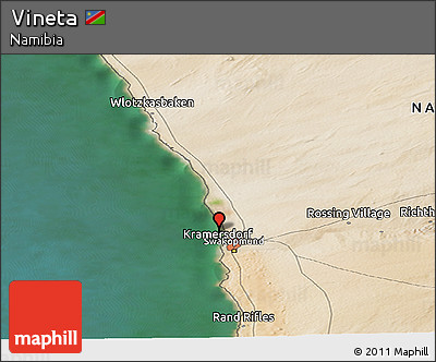 Satellite Panoramic Map of Vineta