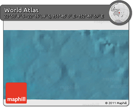 Satellite 3D Map of the Area around 22° 33' 23" S, 152° 13' 29" E