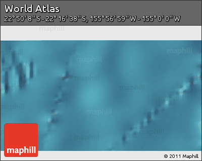 Satellite 3D Map of the Area around 22° 33' 23" S, 155° 28' 29" W