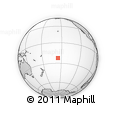 Outline Map of the Area around 22° 33' 23" S, 155° 28' 29" W, rectangular outline