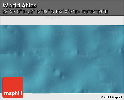 Satellite 3D Map of the Area around 22° 33' 23" S, 156° 28' 29" E