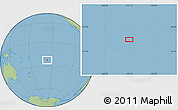 Savanna Style Location Map of the area around 22° 33' 23" S, 157° 10' 30" W