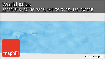 Political Panoramic Map of the Area around 22° 33' 23" S, 162° 25' 30" E