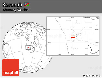 Blank Location Map of Karanab