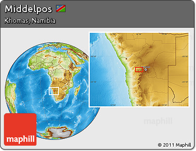 Physical Location Map of Middelpos