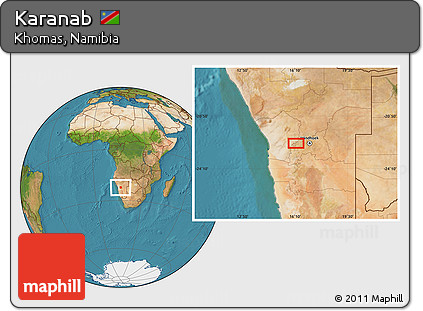 Satellite Location Map of Karanab