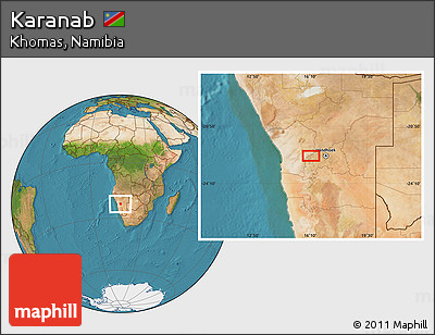 Satellite Location Map of Karanab