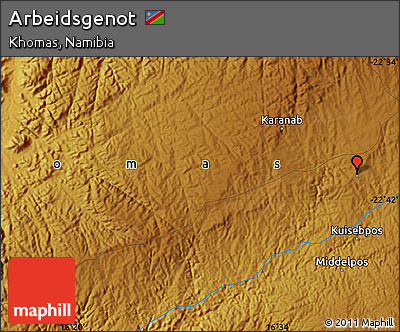 Physical Map of Arbeidsgenot