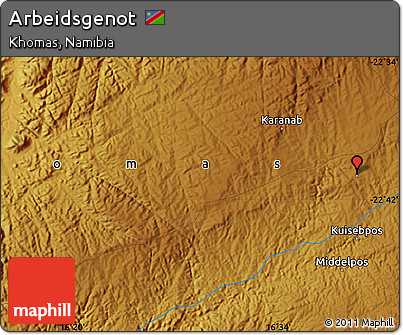 Physical Map of Arbeidsgenot