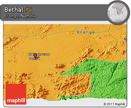 Political Panoramic Map of Bethal