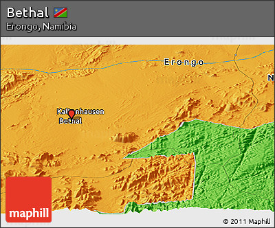 Political Panoramic Map of Bethal