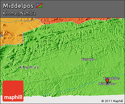 Political Panoramic Map of Middelpos
