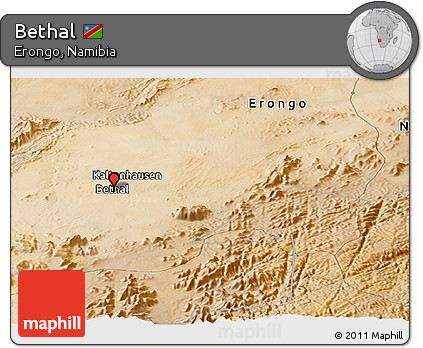 Satellite Panoramic Map of Bethal