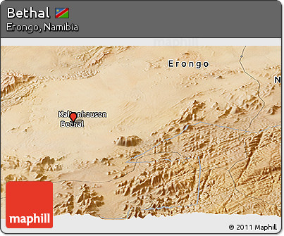 Satellite Panoramic Map of Bethal