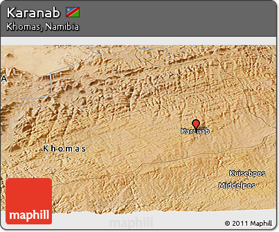 Satellite Panoramic Map of Karanab