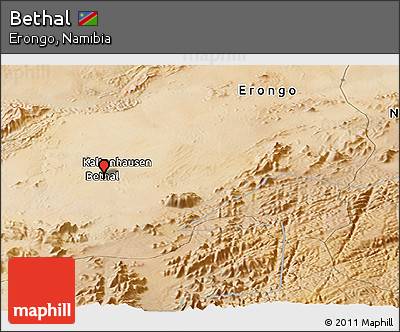 Satellite Panoramic Map of Bethal