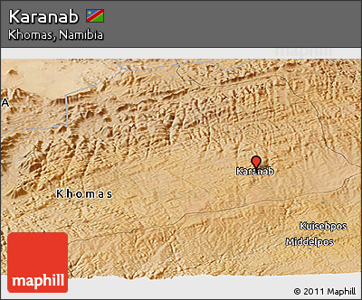 Satellite Panoramic Map of Karanab