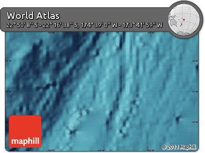 Satellite Map of the Area around 22° 33' 23" S, 174° 10' 30" W