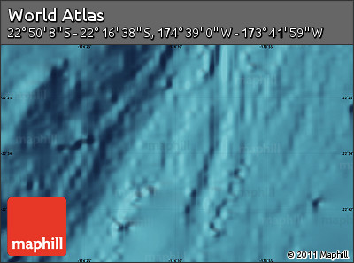 Satellite Map of the Area around 22° 33' 23" S, 174° 10' 30" W