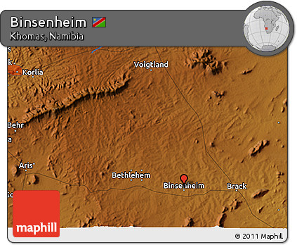 Physical 3D Map of Binsenheim