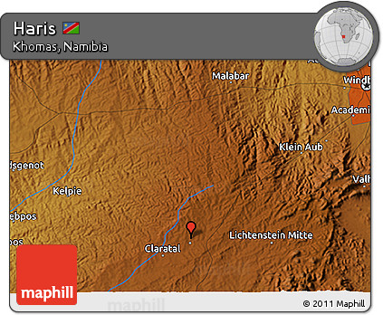 Physical 3D Map of Haris