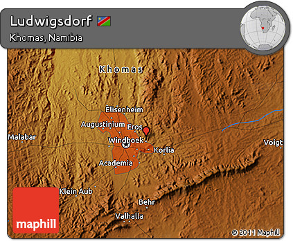 Physical 3D Map of Ludwigsdorf