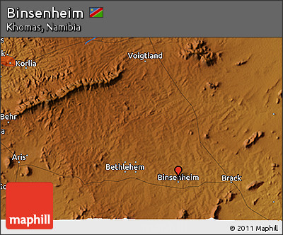 Physical 3D Map of Binsenheim