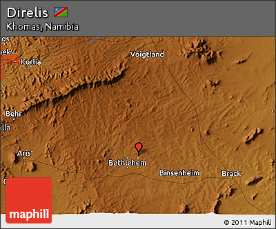 Physical 3D Map of Direlis