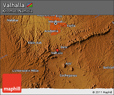 Physical 3D Map of Valhalla