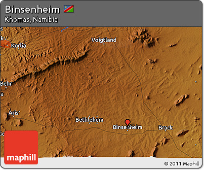 Physical 3D Map of Binsenheim