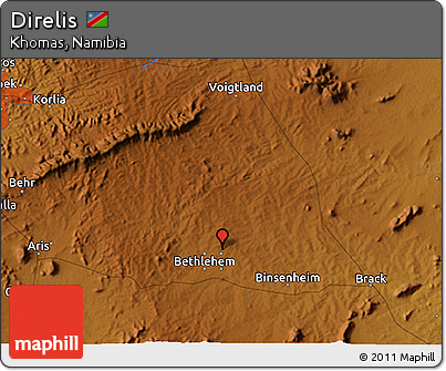Physical 3D Map of Direlis