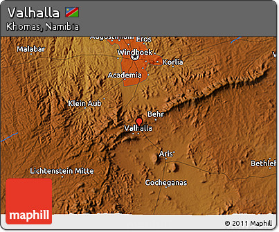 Physical 3D Map of Valhalla