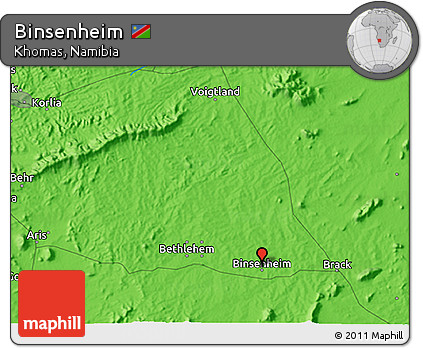 Political 3D Map of Binsenheim