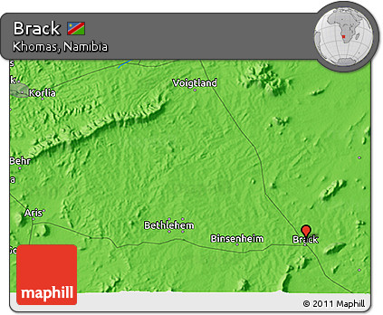 Political 3D Map of Brack