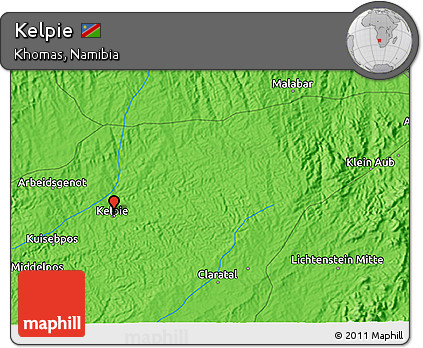 Political 3D Map of Kelpie